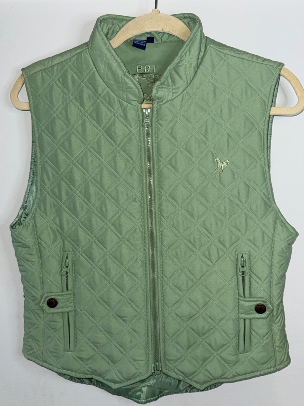Equestrian Riding Apparel Vest Sage Green